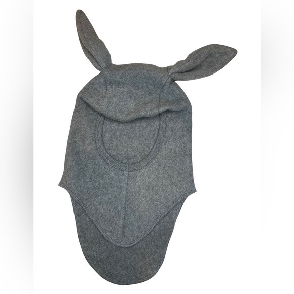 NWOT - HuttileHut - Cotton Fleece Balaclava with Bunny Ears - Gray - 2-4Y - Picture 2 of 5